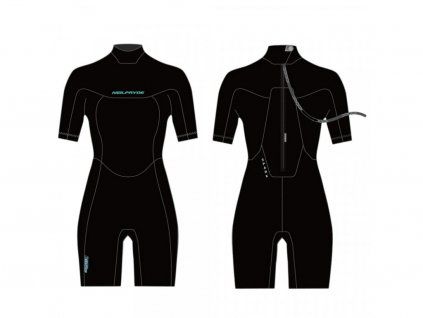 16437 1 np 22 spark short back zip black windsurfingkarlin