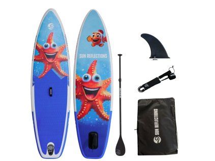 detsky paddleboard sun reflections kids star