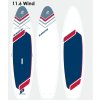 Nafukovací windsup paddleboard Gladiator Wind - 11'6"x34"x6"